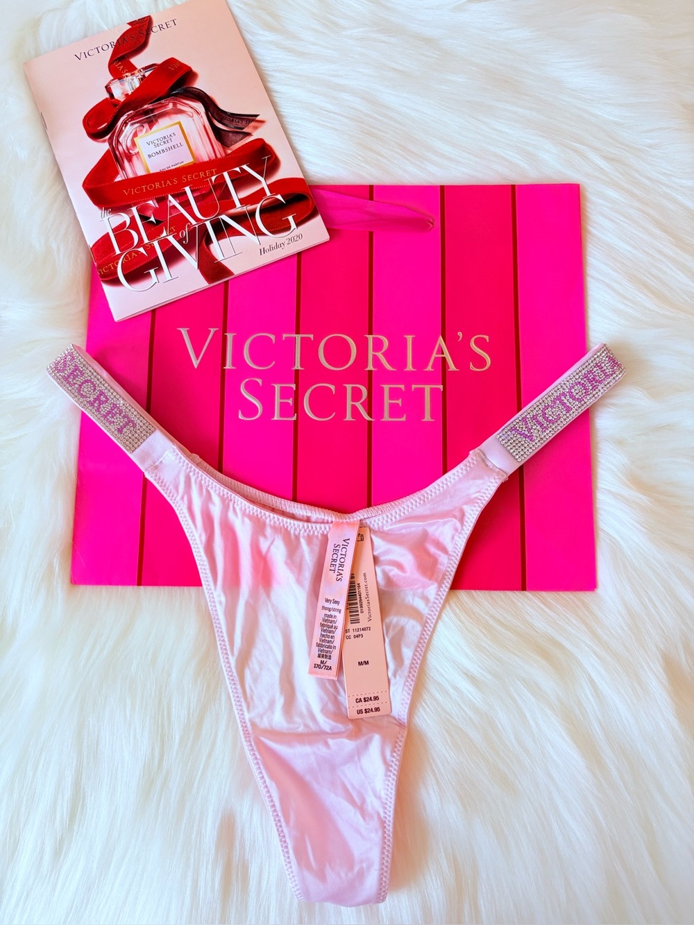 🩷🩷Victoria’s Secret Logo shine strap panty (M)🩷🩷